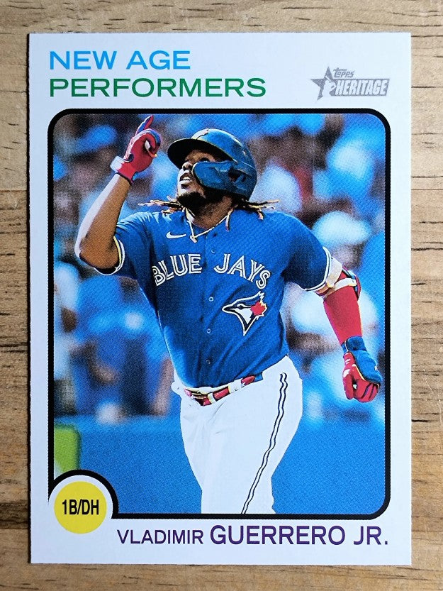 2022 Topps Heritage New Age Performers #NAP3 Vladimir Guerrero Jr.