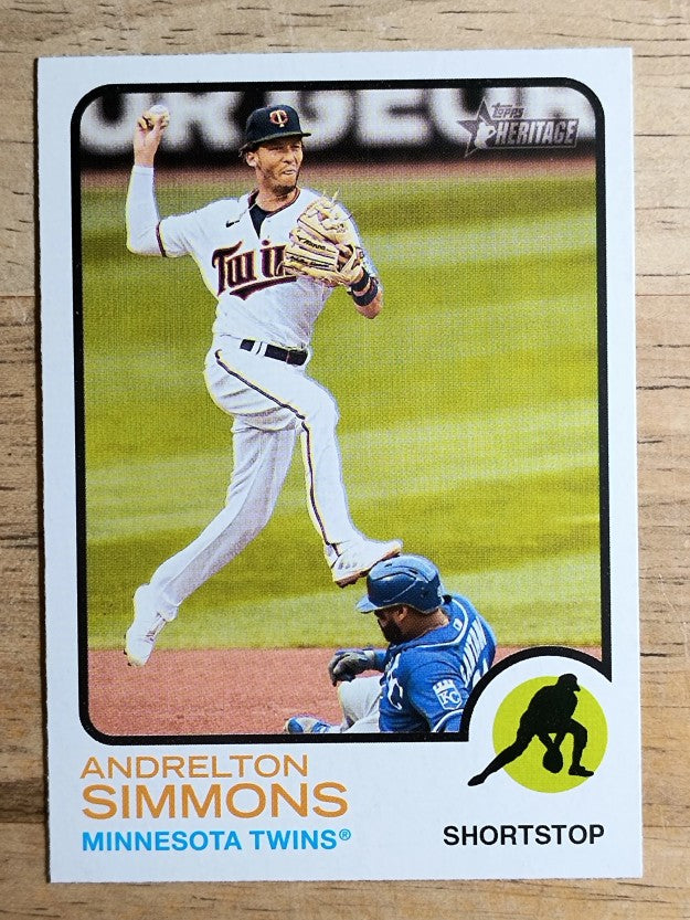 2022 Topps Heritage #12 Andrelton Simmons