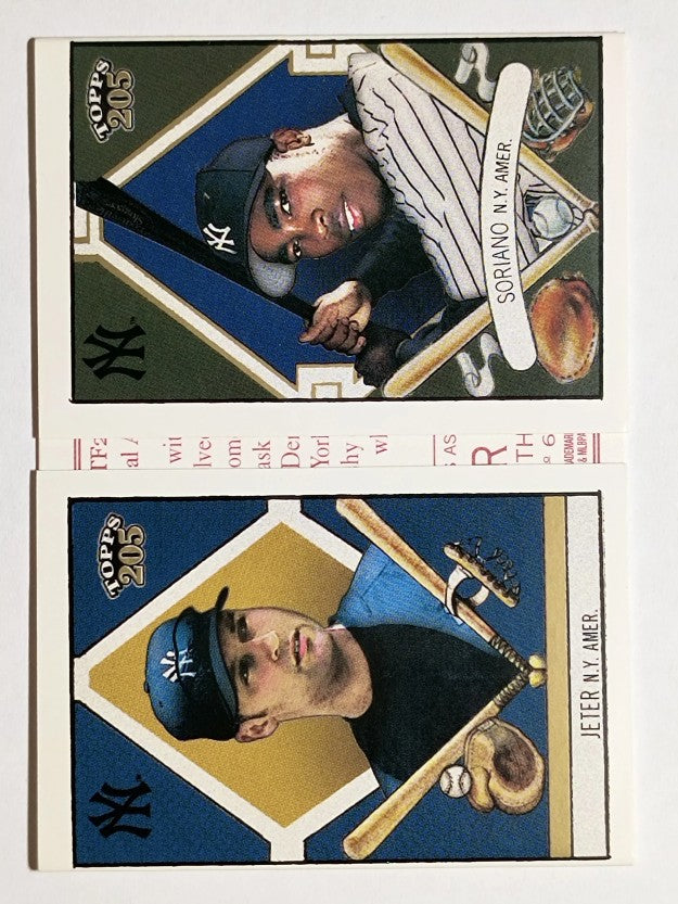 2003 Topps 205 Triple Folder Polar Bear #TF37 Derek Jeter/Alfonso Soriano