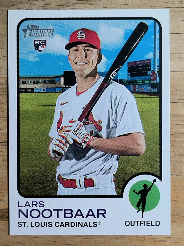 2022 Topps Heritage #32 Lars Nootbaar RC