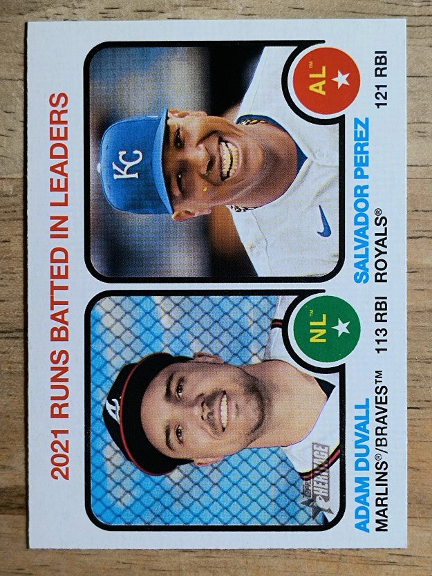 2022 Topps Heritage #62 Salvador Perez/Adam Duvall