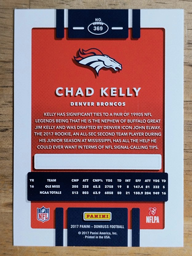 2017 Donruss #369 Chad Kelly RC