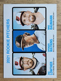 2022 Topps Heritage #72 Mike Baumann RC/Zac Lowther RC/Spenser Watkins RC