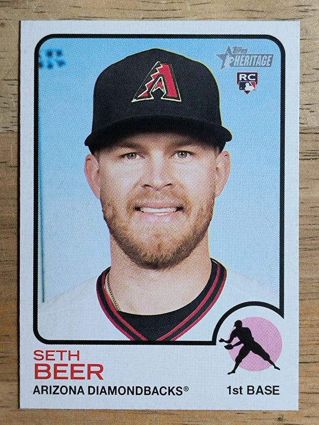 2022 Topps Heritage #77 Seth Beer RC