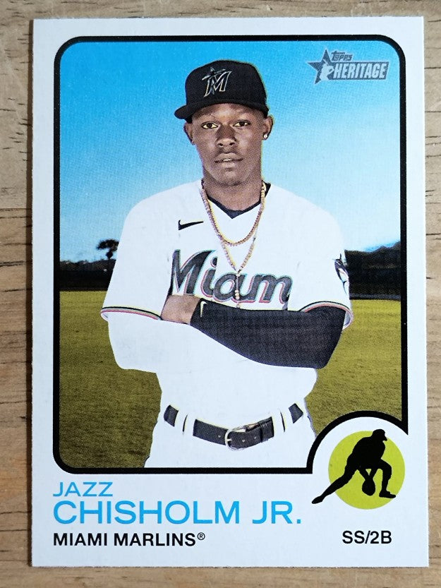 2022 Topps Heritage #120 Jazz Chisholm Jr.