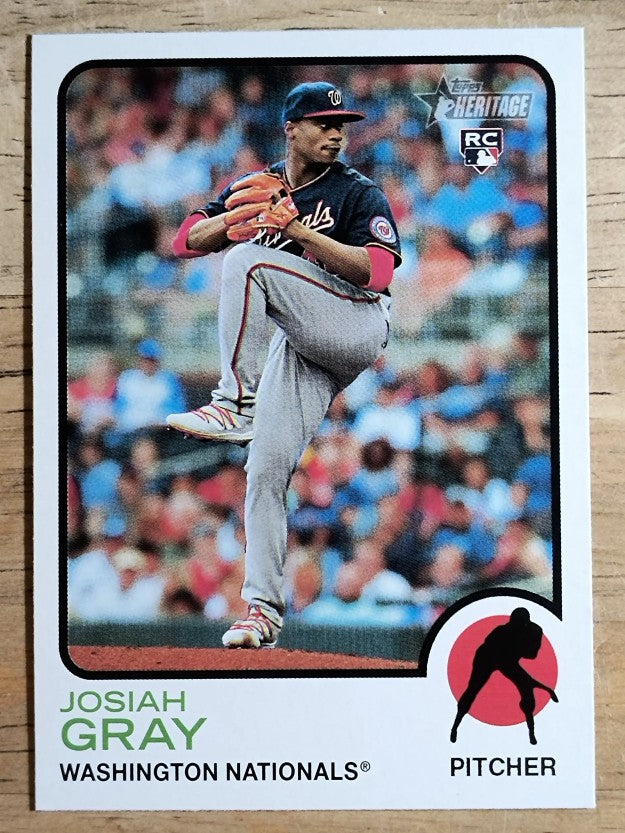 2022 Topps Heritage #125 Josiah Gray RC