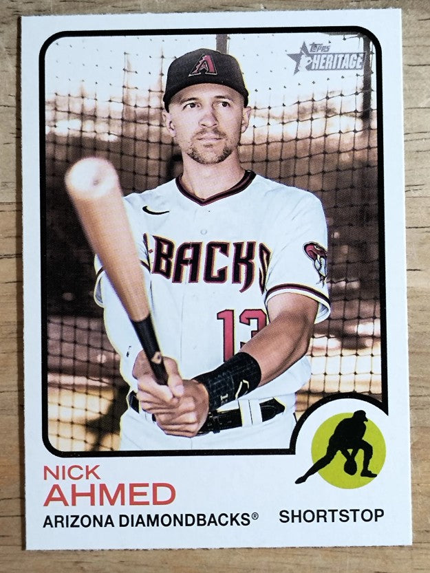 2022 Topps Heritage #135 Nick Ahmed