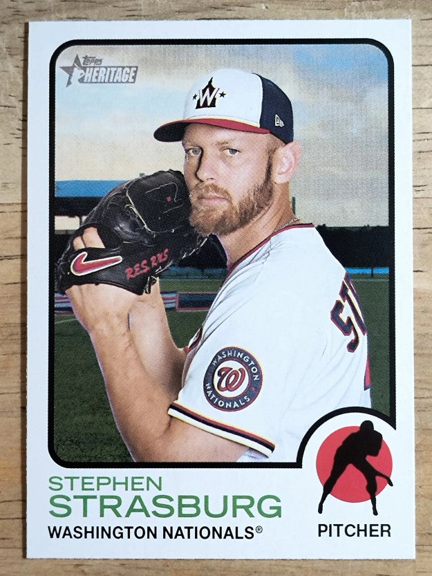 2022 Topps Heritage #139 Stephen Strasburg
