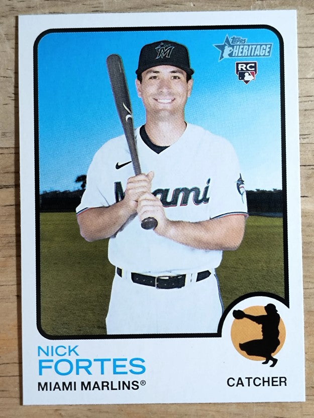 2022 Topps Heritage #149 Nick Fortes RC