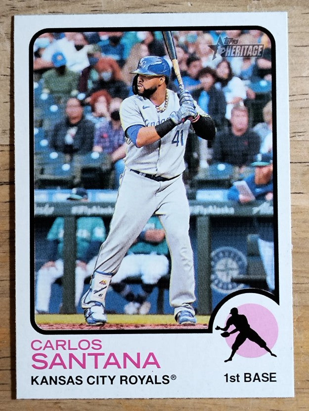 2022 Topps Heritage #191 Carlos Santana
