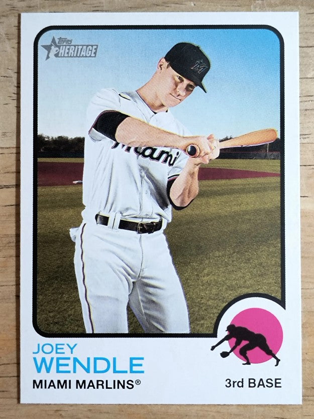 2022 Topps Heritage #198 Joey Wendle