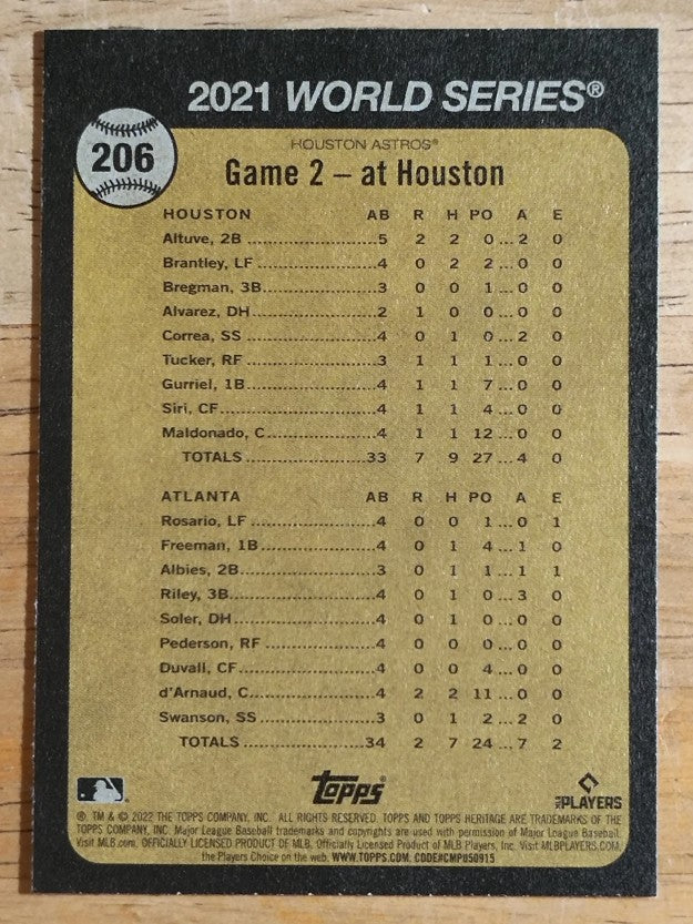 2022 Topps Heritage #206 Jose Altuve