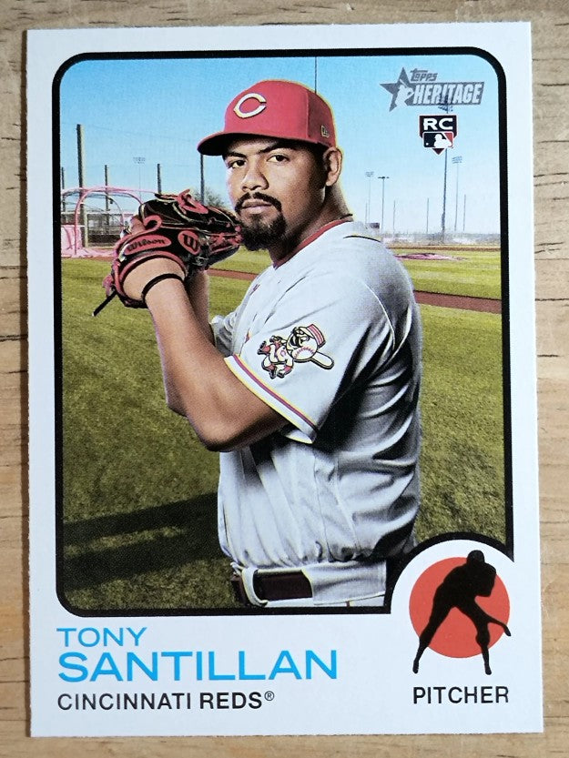 2022 Topps Heritage #214 Tony Santillan RC