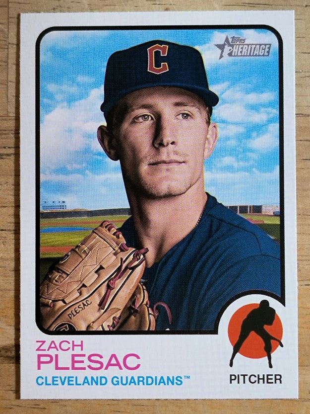 2022 Topps Heritage #240 Zach Plesac
