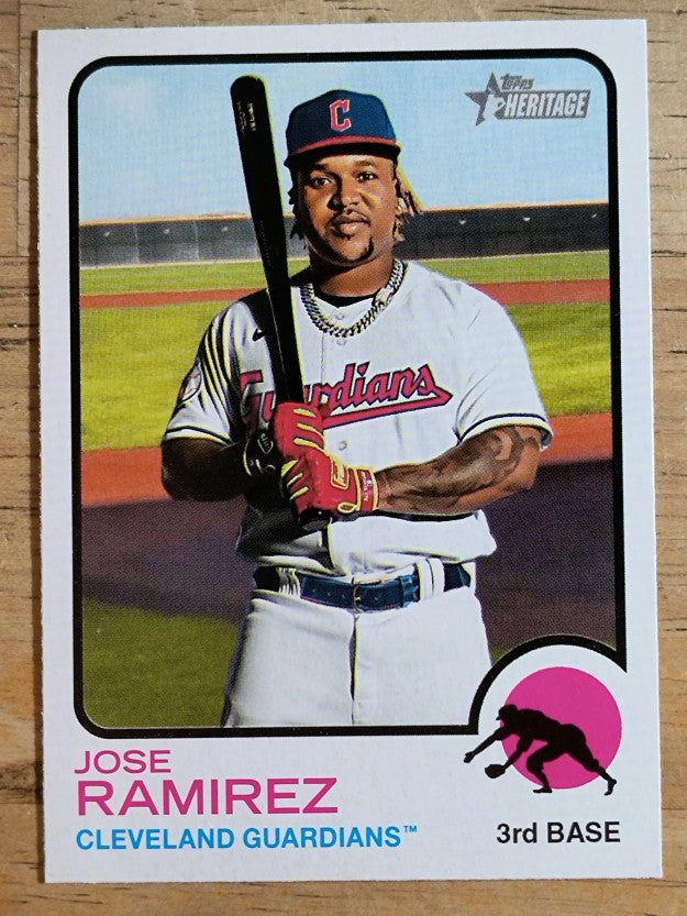 2022 Topps Heritage #242 Jose Ramirez