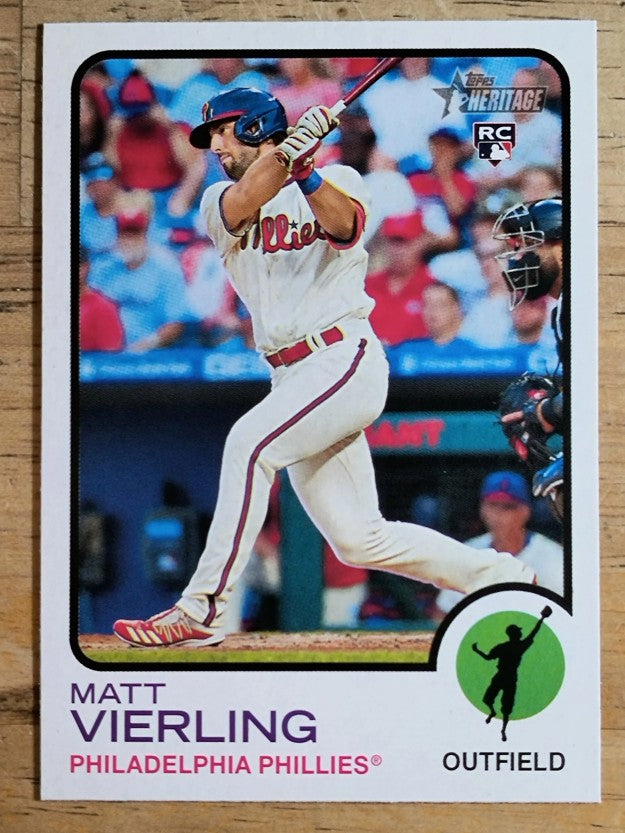 2022 Topps Heritage #292 Matt Vierling RC