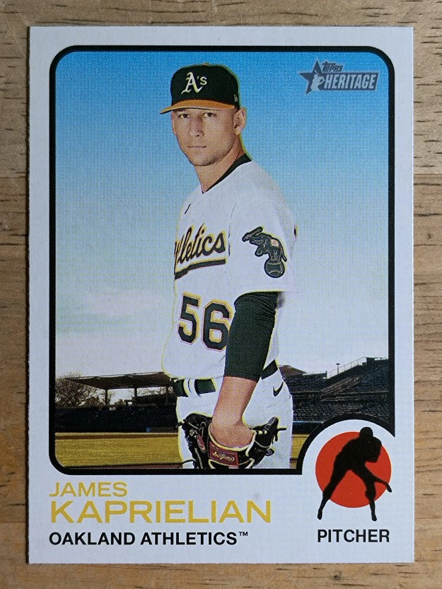 2022 Topps Heritage #296 James Kaprielian