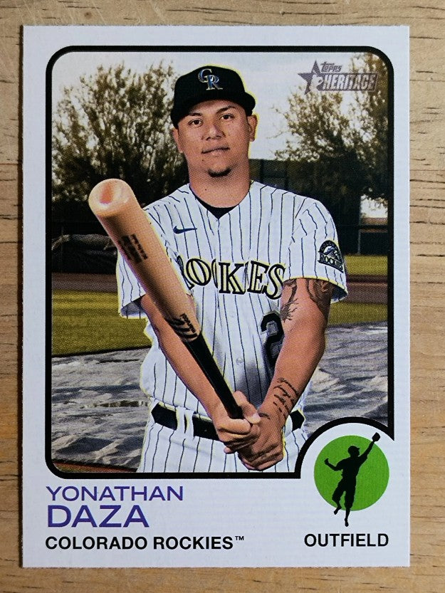 2022 Topps Heritage #297 Yonathan Daza