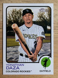 2022 Topps Heritage #297 Yonathan Daza