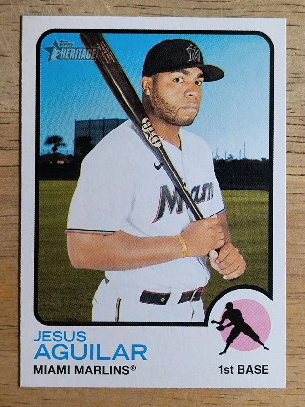 2022 Topps Heritage #298 Jesus Aguilar