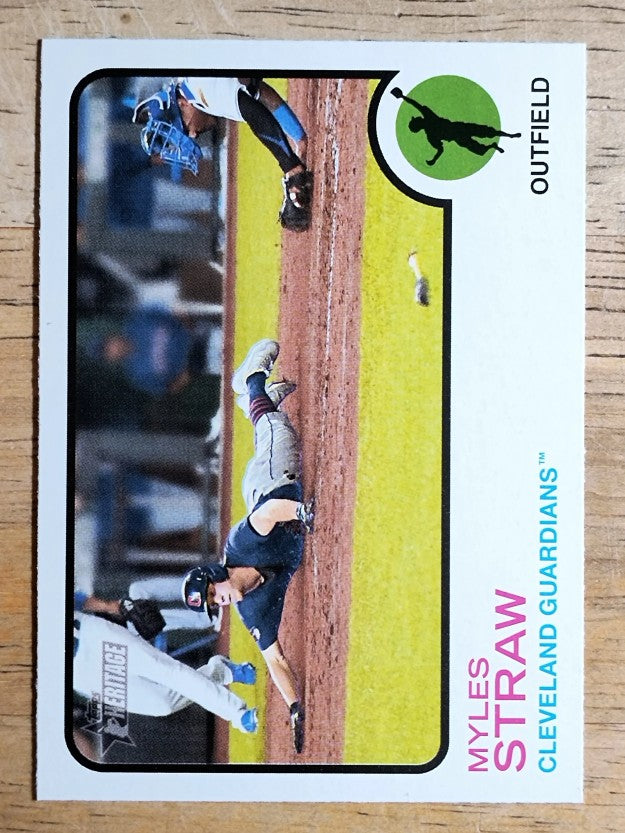 2022 Topps Heritage #304 Myles Straw