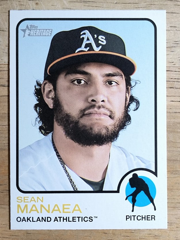2022 Topps Heritage #322 Sean Manaea