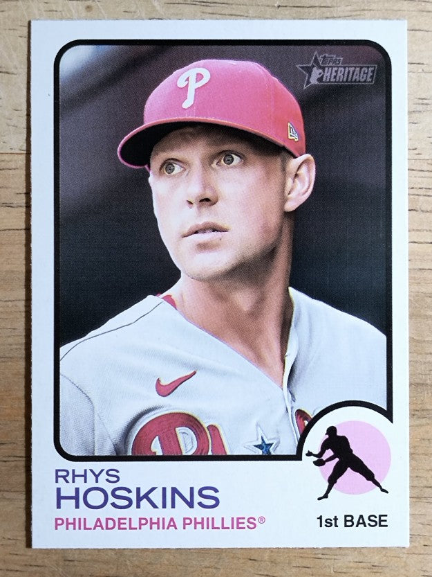 2022 Topps Heritage #326 Rhys Hoskins
