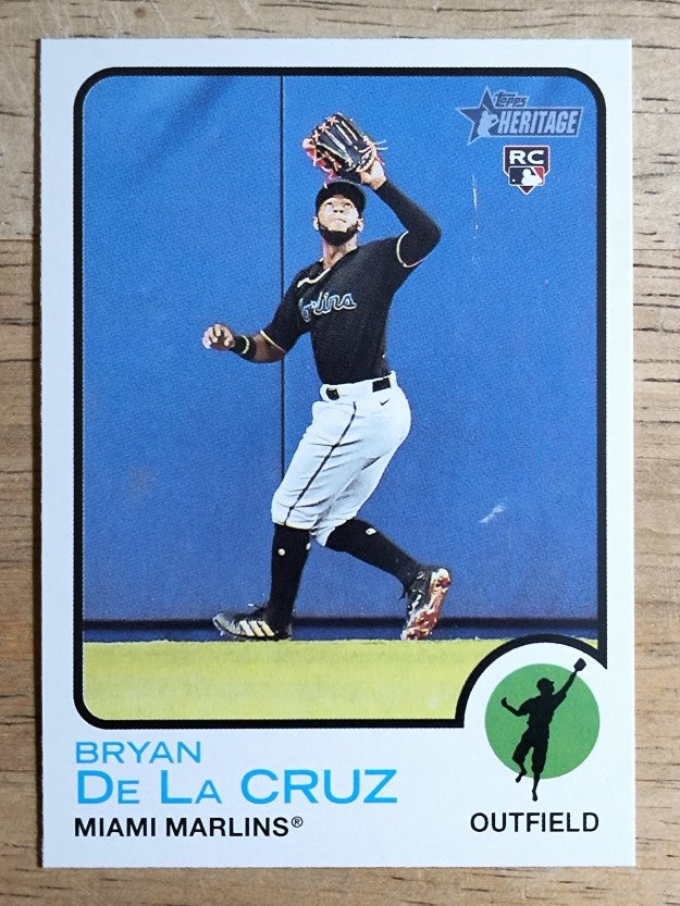 2022 Topps Heritage #334 Bryan De La Cruz RC