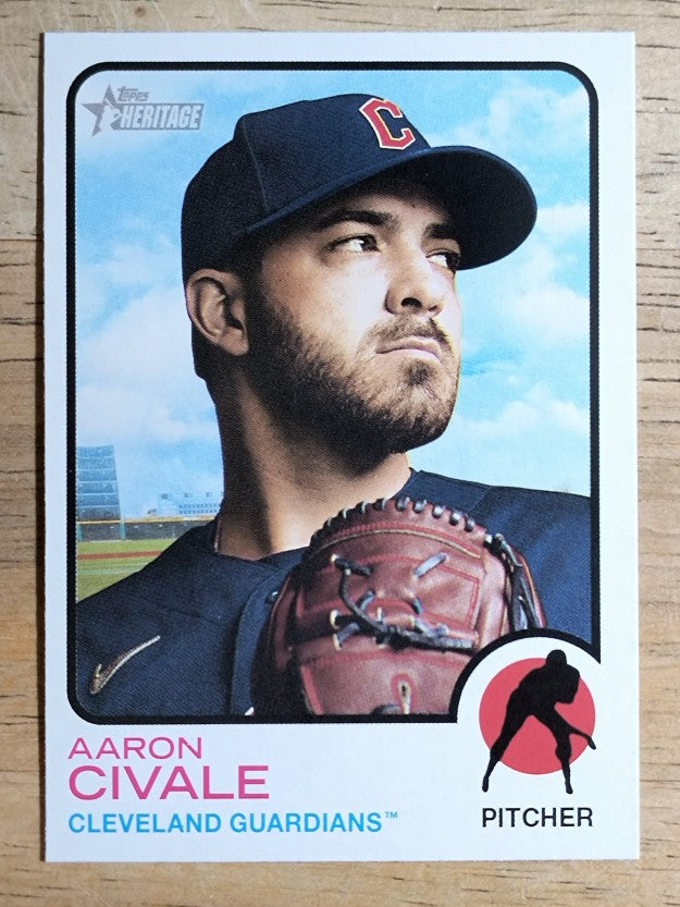 2022 Topps Heritage #335 Aaron Civale