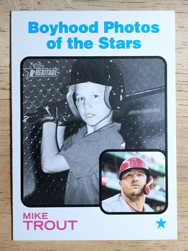 2022 Topps Heritage #341 Mike Trout