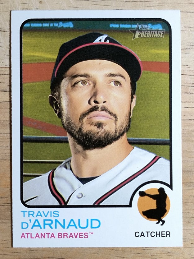 2022 Topps Heritage #396 Travis d'Arnaud