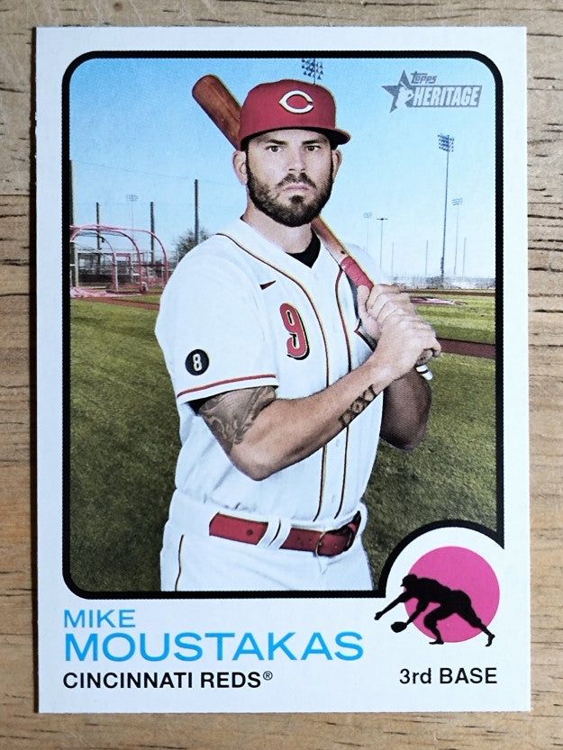 2022 Topps Heritage #4 Mike Moustakas