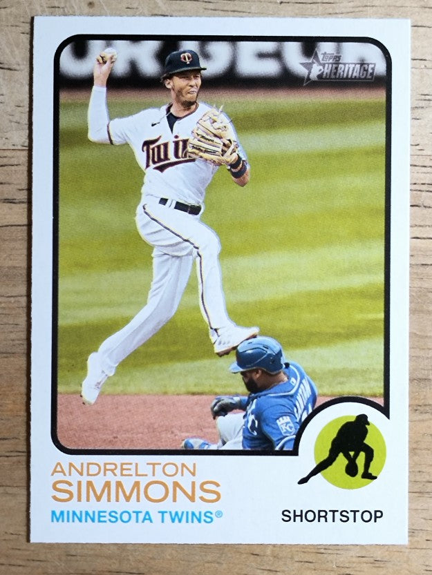 2022 Topps Heritage #12 Andrelton Simmons