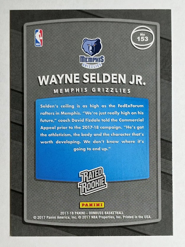 2017-18 Donruss #153 Wayne Selden Jr. RR RC