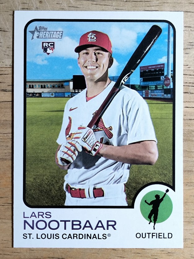 2022 Topps Heritage #32 Lars Nootbaar RC