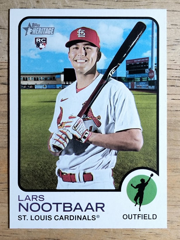 2022 Topps Heritage #32 Lars Nootbaar RC