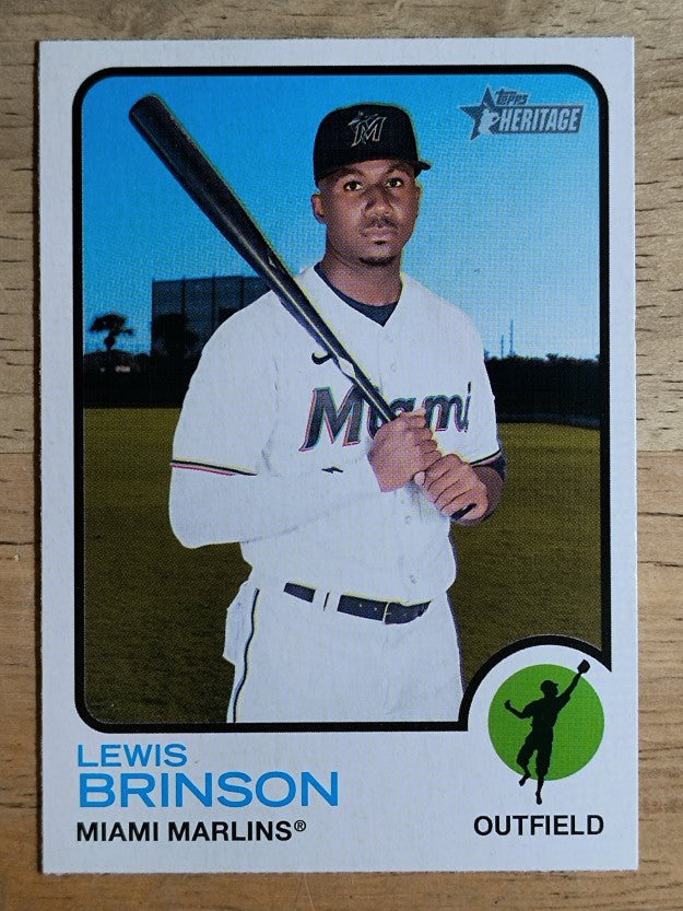 2022 Topps Heritage #39 Lewis Brinson