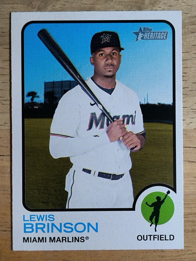 2022 Topps Heritage #39 Lewis Brinson