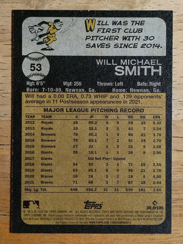 2022 Topps Heritage #53 Will Smith