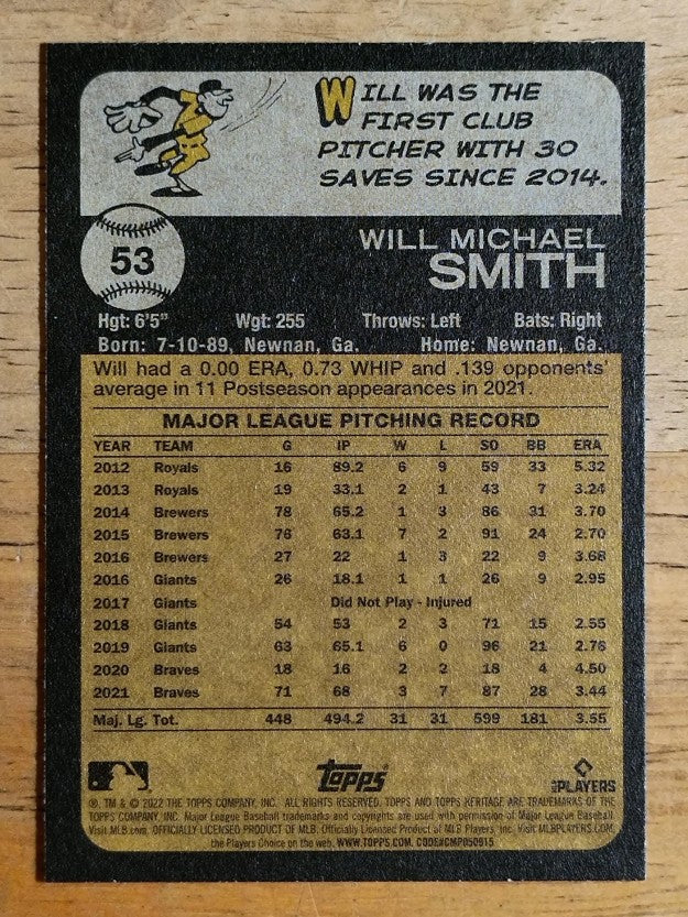 2022 Topps Heritage #53 Will Smith