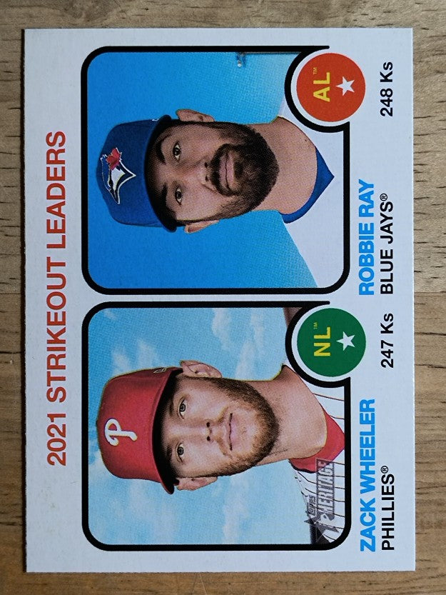 2022 Topps Heritage #61 Robbie Ray/Zack Wheeler