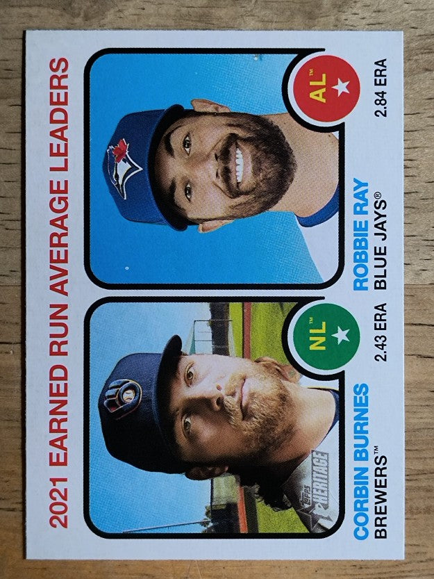 2022 Topps Heritage #63 Robbie Ray/Corbin Burnes