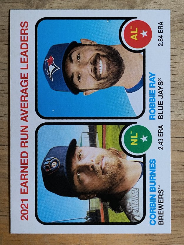 2022 Topps Heritage #63 Robbie Ray/Corbin Burnes