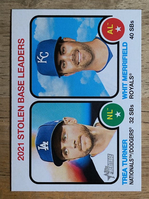 2022 Topps Heritage #64 Whit Merrifield/Trea Turner