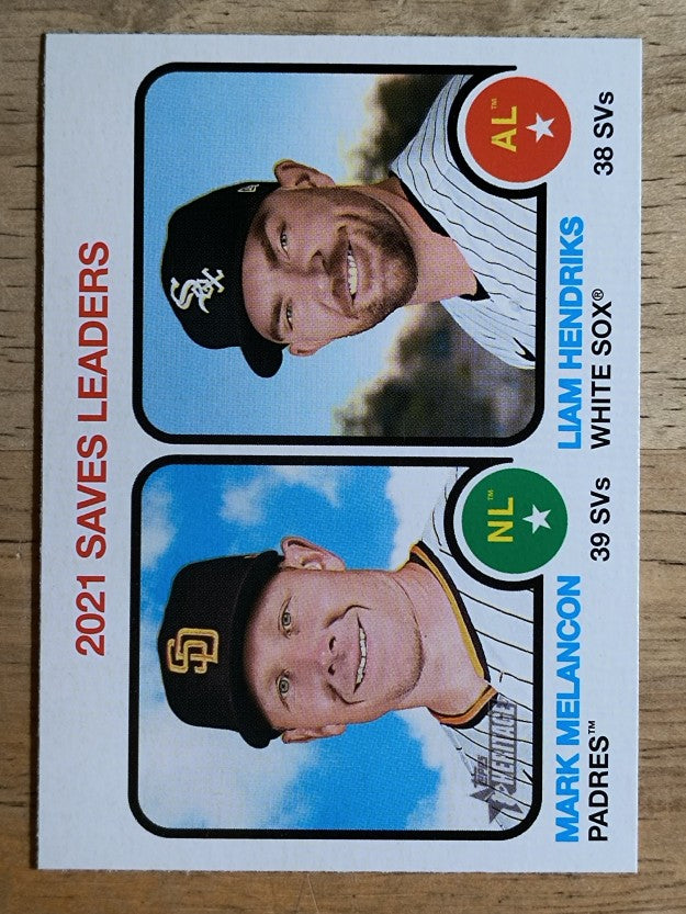 2022 Topps Heritage #66 Liam Hendriks/Mark Melancon