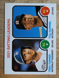 2022 Topps Heritage #67 Yuli Gurriel/Trea Turner