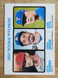 2022 Topps Heritage #70 Austin Warren RC/Conner Greene RC/Glenn Otto RC