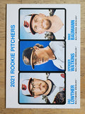 2022 Topps Heritage #72 Mike Baumann RC/Zac Lowther RC/Spenser Watkins RC