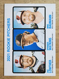 2022 Topps Heritage #72 Mike Baumann RC/Zac Lowther RC/Spenser Watkins RC