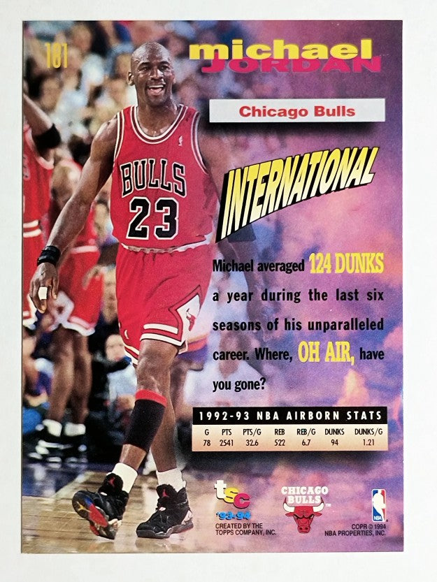1993-94 Stadium Club #181 Michael Jordan FF